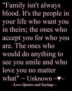 My friends are my extended family.  I love and appreciate them . . . on most days  : - ) Charity Quotes, Family Isnt Always Blood, Adoption Quotes, Good Quotes, Olivia Pope, Broken Promises, Inspirational Messages, Bohol, Awesome Quotes