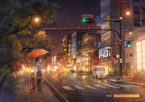 Anime Original Wallpaper Anime City Wallpaper, Relaxing Rain Sounds, Rain Sounds For Sleeping, Rainy Day Aesthetic, Day Aesthetic, Anime City, City Wallpaper, Aesthetic Aesthetic, Original Wallpaper