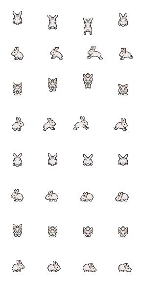 Rabbit Grid Pattern, Rabbit Pixel Art, Bunny Pixel Gif, Rabbit Alpha Pattern, Texture Music, Small Rabbit Cross Stitch Pattern, Art Rabbit, The Order, Tag Art