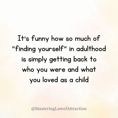 Rediscovering yourself in adulthood often means reconnecting with the passions and dreams of your childhood. Embrace the joys that made you sparkle once, and let them guide you back to your true self. 🙌 Rediscovering Yourself, Grunge Quotes, True Self, Note To Self, Journal Prompts, Thought Provoking, Life Lessons, Dreaming Of You, Finding Yourself