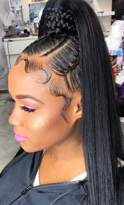 Ponytails For Black Women, High Weave Ponytail, Cute Ponytail Styles, Prom Ponytail Hairstyles, Side Ponytail Hairstyles, Cute Ponytail Hairstyles, Male Hairstyles, Beyonce Hair, Black Hairstyles With Weave