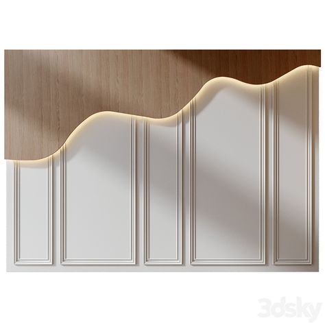 wall panels | set 398 - Other decorative objects - 3D model Window Panelling Design, Wall Panel Design Modern Luxury, Office Wall Panelling Design, Wall Panel Design Modern, Bedback Panelling, Wall Penal, Wall Panel Bedroom, Conference Room Interior Design, Mirror Panelling