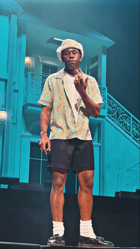 #tylerthecreator Tyler The Creator Full Body Pictures, Tyler Style, Tyler Outfit, Tyler Fits, Taylor The Creator, Tyler The Creator Outfit, Tyler The Creator Fits, Tyler The Creator Chromatopia, Tyler The Creator Style