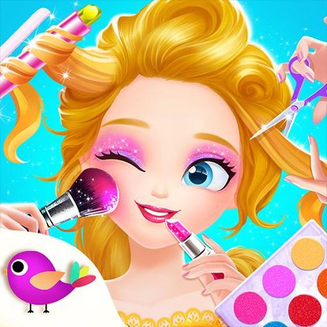 Make Up Games, Barbie Girl Doll, Makeover Party, Fun Games For Girls, Makeup Games, Experimental Animation, Girl Salon, Girl Makeover, Fashion Show Makeup