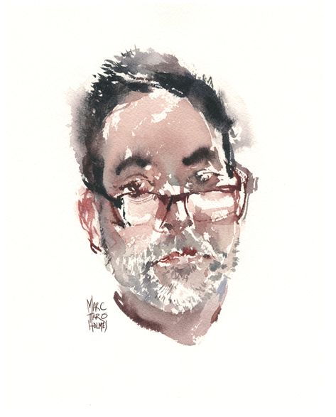 #OneWeek100People2018: Day Four: Selfie Series! | Citizen Sketcher Marc Taro Holmes, Watercolor Portraits, The Thing, Portrait Drawing, Self Portrait, Painting & Drawing, Antonio Mora Artwork, Sketch Book, Drawings