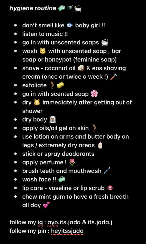 Honeypot Wash, Basic Hygiene Checklist, How To Maintain Hygiene, Self Care Checklist Hygiene Products, Baddie List, Beauty Maintenance Routine, Hygiene Tips Feminine Baddie, Girl Tips Hygiene Kitty, How To Feel Pretty