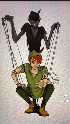 Peter Pan Art, Peter Pan Neverland, Disney Horror, Dark Disney, Scary Art, Disney Drawings, Peter Pan, Fantasy Art, Pokemon