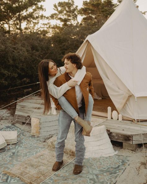 Glamping Photoshoot, Glamping Outfit, Couples Engagement Photos, Visual Representation, Family Photoshoot, Couples Photoshoot, Engagement Couple, Glamping, Perfect Place