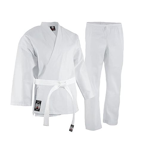 MNEX PRO FIGHTING LIMITED Unisex Kids Adult Karate Uniform Training White - 8 Oz Lightweight Karate Gi - Breathable Poly-Cotton Material - Belt Included - Heavy-Duty Karate Suit for Martial Arts Uniform For Kids, Karate Suit, Kids Karate, Karate Uniform, Karate Gi, Kids Uniforms, Martial Arts Training, Martial Artists, Video Games Pc