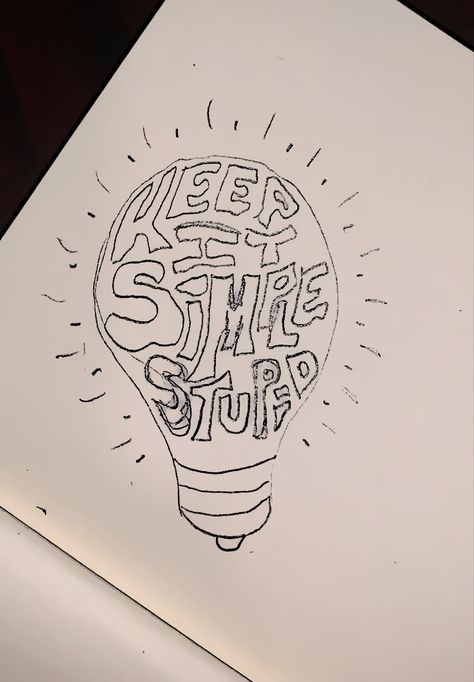 Tatto idea, Keep It Simple Stupid Stay Solid Tattoo, Keep Life Simple Tattoo, Keep Life Simple Wallpaper, Keep Life Simple, Keep It Simple, S S, Light Bulb, Tattoos, Quick Saves