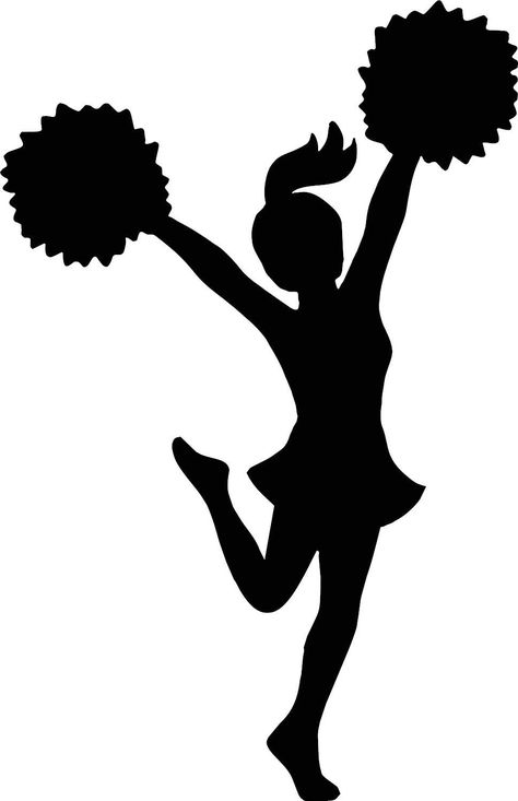 Cheer Silhouette Clip Art, Cheer Posters Ideas Signs Cheerleading, Cheerleader Illustration, Cheerleading Tattoos, Cheer Drawings, Bookfair Themes, Cheer Illustration, Cheer Silhouette, Cheerleader Silhouette