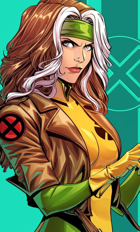 X Men Characters, Rogue X Men, Rogue Xmen, Men Character, Xmen, X Men, Marvel, Hair