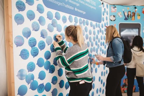 Social Media influencer Alexa Losey added a message to the wall. Message Wall Ideas, Social Media Photo Wall, Writable Wall, Interactive Exhibit, Message Wall, Event Ideas, Interactive Art Wall, Alexa Losey, Interactive Events