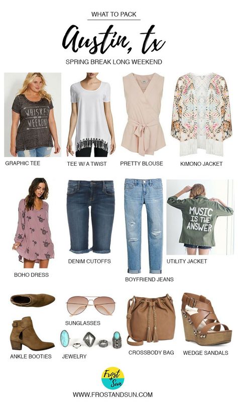 What to Pack for a Spring Break Long Weekend to Austin, TX. Whether you're headed to go crate digging for vinyl, sampling delicious BBQ or catching the latest music acts at SXSW, do it all in style. Breezy layers are key! Pin me if you're headed to Austin, TX, the live music capital of the US! Austin Texas Fashion, Spring Weekend Outfit, Travel Style Spring, Weekend In Austin, Zilker Park, Texas Fashion, Nashville Style, Spring Break Outfit, Nashville Outfits