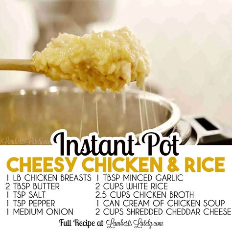 Cream Of Chicken Rice, Cheesey Chicken, Cheesy Chicken And Rice, Rice Video, Cheesy Chicken Rice, Chicken Over Rice, Cheesy Rice, Creamy Chicken And Rice, Chicken Rice Casserole