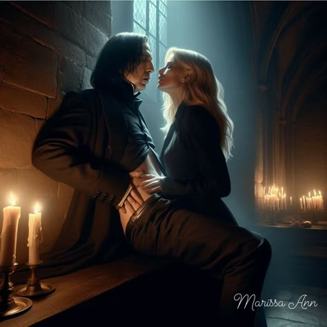 Severus Snape Hermione Granger, Severus Snape Art, Fem Harry Potter, Female Harry Potter, Fem Harry, Snape Fan Art, Harry Potter Professors, Snape And Hermione, Severus Snape Fanart