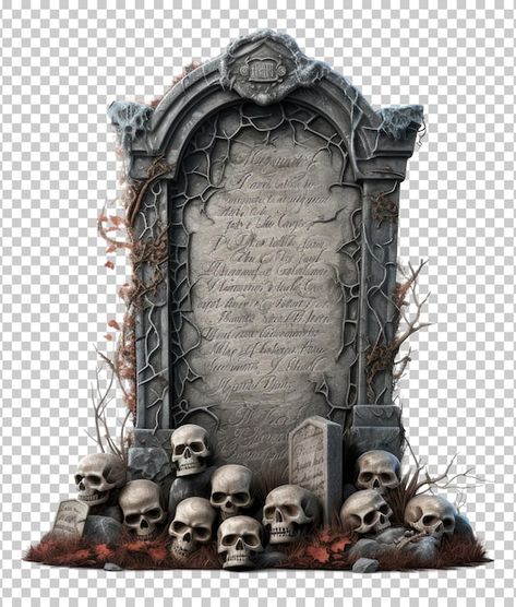 Halloween tombstone isolated on transpar... | Premium Psd #Freepik #psd #night #cemetery #background #white Cemetery Background, Halloween Tombstones, About Halloween, Challenge Coins, Background White, Iconic Photos, Tombstone, Vector Photo, Cemetery