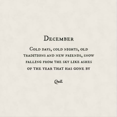 December Aesthetic Quotes, Widgets Winter, December Poems, Spring In Canada, Journal Poems, Cool Poems, Christmas Gift Diy Ideas, Thread Quotes, Quotes December