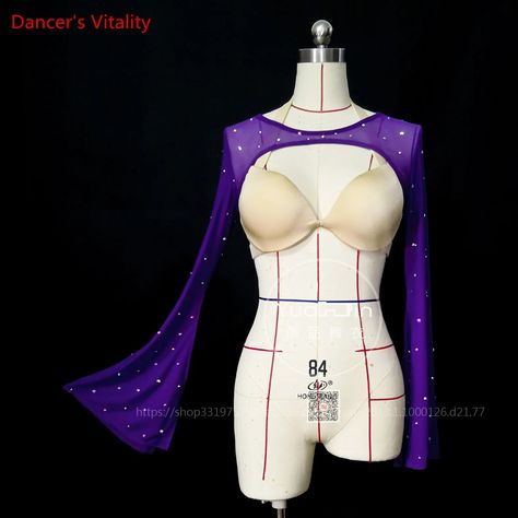 Smarter Shopping, Better Living!  Aliexpress.com Belly Dancer Outfits Purple, Belly Dance Stretch Skirt For Festivals, Belly Dance Skirt For Dance Festivals, Purple Ombre Belly Dance Skirts, Summer Belly Dance Fitted Skirt, Luxury Diamonds, Belly Dancing, Mesh Long Sleeve, Belly Dance