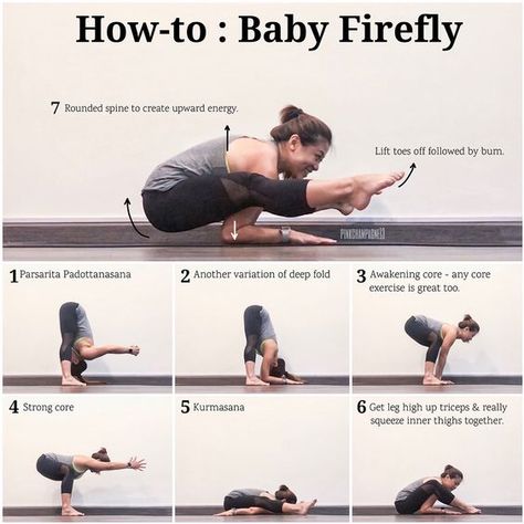 I've got a number of messages requesting for a demo on how to get into baby #FireflyPose after my post, so here it is. . Lotsa deep prep… Baby Firefly, Body Transformations, Yoga Poses Advanced, Yoga Tutorial, Yoga Beginners, Yoga Techniques, Musa Fitness, Beginner Yoga, Trening Fitness