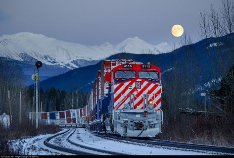 RailPictures.Net Photo: CN 3115 Canadian National Railway GE ET44AC at Lucerne, British Columbia, Canada by Tim Stevens Canadian National Railway, Railroad Photography, Train Photography, Train Pictures, Rolling Stock, Diesel Locomotive, Lucerne, British Columbia Canada, British Columbia