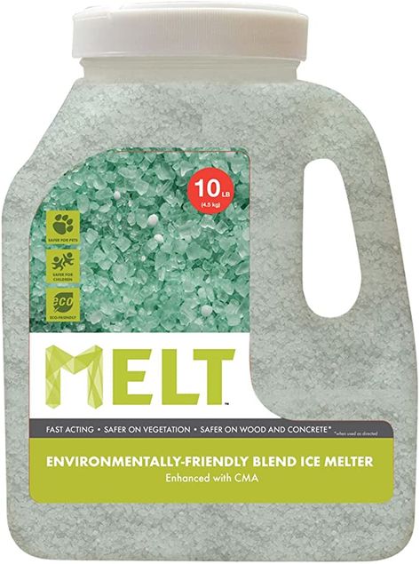 Amazon.com : Snow Joe MELT10EB-J MELT 10 Lb Jug Premium Environmentally-Friendly Blend Ice Melter w/ CMA : Garden & Outdoor Ice Melter, Ice Dams, Calcium Chloride, Wood And Concrete, Snow Melting, Ice Melting, Snow Removal, Afterschool Activities, Snow And Ice