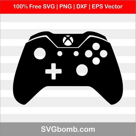 Xbox Controller Drawing, Control Xbox, Diy Decals, Xbox Gifts, Xbox Gift Card, Silhouette Clip Art, Xbox Controller, Cricut Projects Beginner, Cricut Free