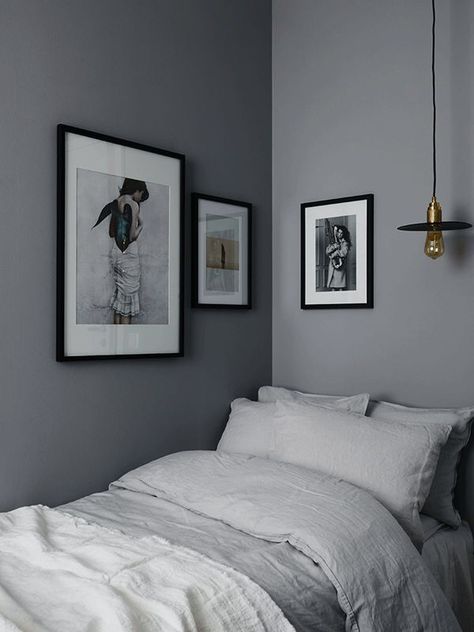 Simple Bed Designs, Grey Room, Bedroom Renovation, Grey Bedroom, Simple Bed, Room Deco, Gray Bedroom, Bedroom Paint