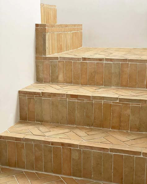 Glazed Brick, Tile Stairs, Moroccan Tiles, Zellige Tile, Bungalow Style, Moroccan Tile, Stairway To Heaven, Tile Work, Tile Samples