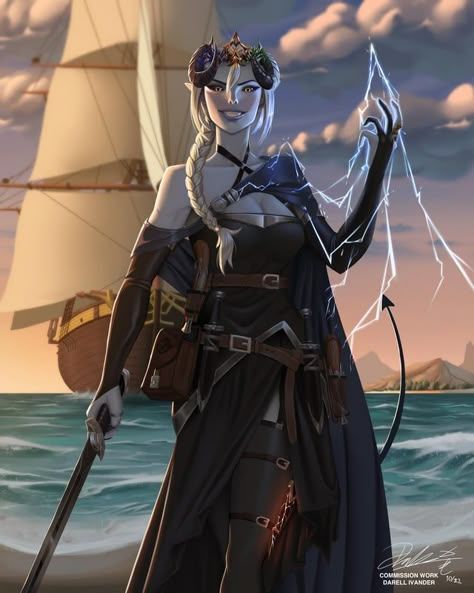 Bard Warlock, Tiefling Female, Pathfinder Character, Oc Art, Fantasy Races, Dungeons And Dragons Characters, Dnd Art, D&d Dungeons And Dragons, Dungeons And Dragons Homebrew