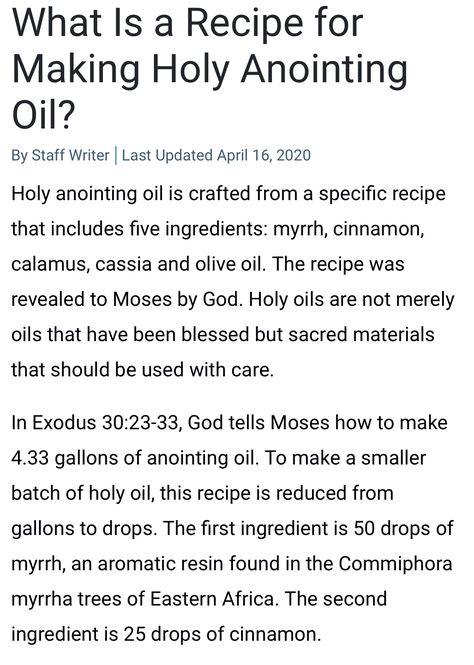 How To Make Anointing Oil, Intentional Christmas, Witch Oils, Oils Of The Bible, Anointing Oil Prayer, Blessing Oil, Biblical Knowledge, Shadow Book, Spiritual Tips