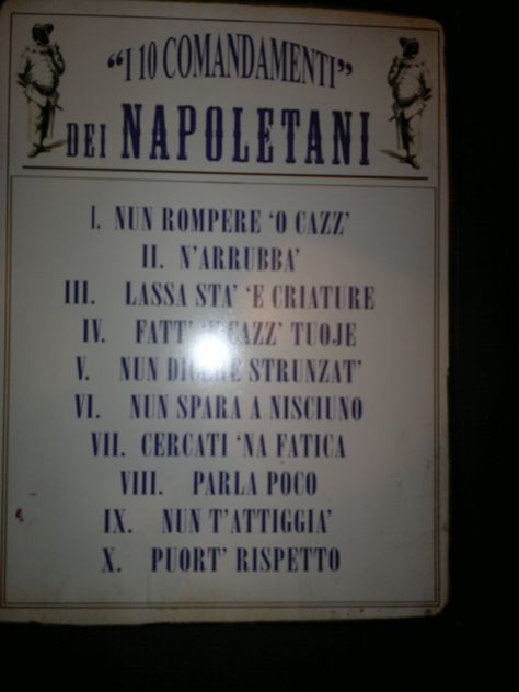 Napoli Rules!!!! Italian Images, Italian Sayings, 10 Commandments, Italian Heritage, Italian Quotes, Language Learning, Amalfi Coast, Italian Style, Amalfi