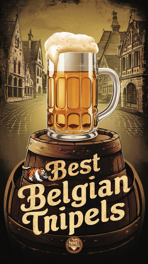 Hey beer enthusiasts! Have you ever tried a Belgian Tripel? These strong, golden ales are known for their complex flavors and high alcohol content. Imagine a beer that combines fruity, spicy, and malty notes in a harmonious blend.  Belgian Tripels are perfect for savoring slowly and appreciating their intricate profiles. Let’s dive into the world of Belgian Tripels and discover what makes them so special. Beer Painting, Specialty Beer, Beer Art, Homemade Wine, Belgian Beer, Alcohol Content, Craft Brewing, Home Brewing, Ipa