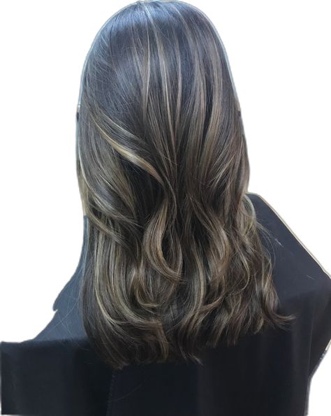 Dark Brown Black Hair, Black Hair With Blonde, Brown Black Hair, Balayage Ombré, Caramel Balayage, Ombre Balayage, Blonde Highlights, Balayage, Black Hair