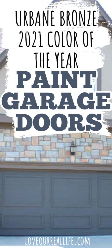 Garage Door Paint Colors With Brick, Colors For Garage Doors, Colored Garage Door Ideas, Should Front Door And Garage Door Match, Garage Doors Red Brick House, Best Garage Door Paint Colors, What Color Should I Paint My Garage Door, Painted Garage Doors Ideas, Sherwin Williams Garage Door Colors