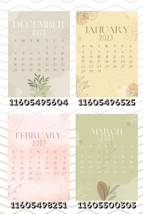 Bloxburg Picture Codes Calendar, Bloxburg Calendar Decals 2022, Bloxburg Inspirational Decals, Id For Bloxburg Pictures, Bloxburg Cute Picture Codes, Blush Bloxburg House Layout, Bloxburg Pictures Id, Roblox Calendar Decal, Berry Avenue Codes Pictures Calendar