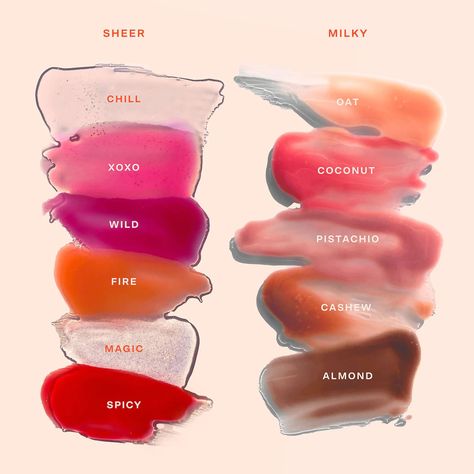 Tower 28 ShineOn Lip Jelly Shade Range Tower 28 Lip Gloss, Neutral Lip Gloss, Jelly Lip Gloss, Dehydrated Lips, Tower 28 Beauty, Tower 28, Lip Jelly, Lip Gloss Shades, Raspberry Seeds