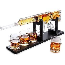 This is a great gift for dad, husband, or boyfriend!! Home Pub Ideas, Drinking Whiskey, Glass Whiskey Decanter, Vodka Gifts, Big Boat, Pub Ideas, Cozy Gifts, Liquor Dispenser, Whiskey Decanter Set