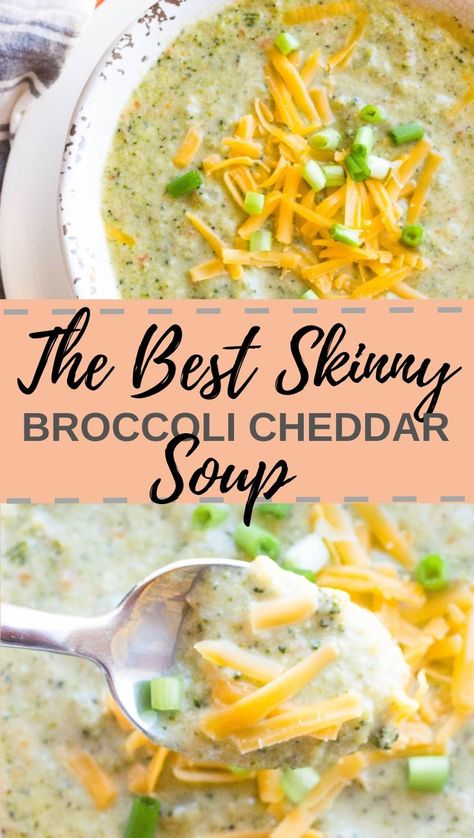 Lighter Broccoli Cheddar Soup, Broccoli Cheese Soup Healthy Easy, Health Broccoli Cheddar Soup, Lightened Up Broccoli Cheddar Soup, Lightened Up Broccoli Cheese Soup, Skinnytaste Broccoli Cheese Soup, Broccoli Cheese Soup No Heavy Cream, Macro Friendly Broccoli Cheese Soup, Ww Broccoli Cheese Soup