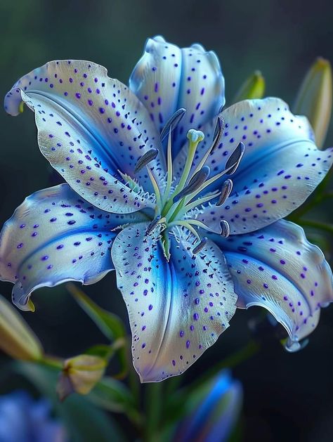 Lilium Flower, Pretty Flowers Pictures, Blue Lilly, Horror Drawing, Large Flower Arrangements, Beautiful Flowers Photos, Flower Meanings, Flowers Petals, Unusual Flowers