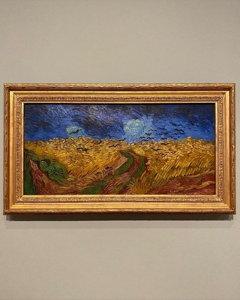 Can Gogh Museum, Vincent Van Gogh Museum, Van Gogh Wheatfield With Crows, Wheatfield With Crows, Van Gogh Crows Wheat Fields, Goth Cottagecore, Gogh Paintings, Minimalist Canvas Art, Van Gogh Museum Amsterdam