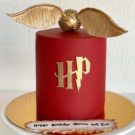 Snitch Birthday Cake, Hp Cake, Golden Snitch Cake, Snitch Cake, Festa Harry Potter, Harry Potter Cake, Golden Snitch, 1st Bday, Cake Inspiration