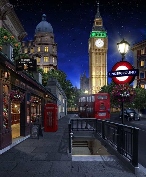 London Street Night, Subway Entrance, High School Story, Classical Paintings, Wattpad Background, Episode Interactive Backgrounds, الفن الرقمي, Anime Places, Episode Backgrounds