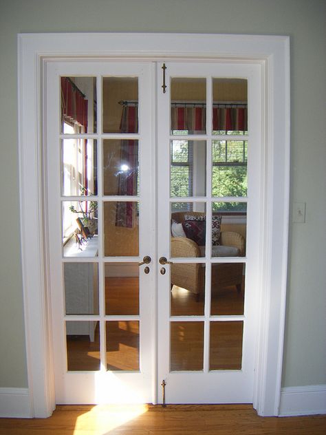 pinterest small french doors | French Doors to Den | Flickr - Photo Sharing! Arched French Doors Interior, Small French Doors, French Doors Living Room, French Door Interior, Arched French Doors, Interior Door Hinges, French Doors Bedroom, Internal French Doors, Double Doors Interior