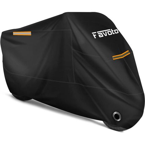 Favoto Motorcycle Cover All Season Universal Weather Quality Waterproof Sun Outdoor Protection Durable Night Reflective with Lock-Holes & Storage Bag Fits up to 96.5" Motorcycles Vehicle Cover Motorbike Cover, Waterproof Outdoor Storage, Motorcycle Storage, Motorcycle Cover, Ktm 690, Electra Glide Ultra Classic, Ultra Classic, Bike Chain, Full Face Helmets