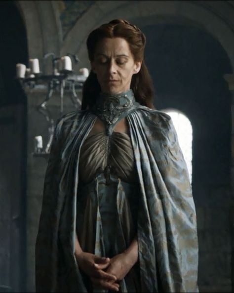 Lysa Arryn Lysa Arryn, House Arryn, Got Costumes, Game Of Thrones Costumes, Game Of Thrones Tv, Game Of, Fire And Ice, Draped Dress, I Am Game