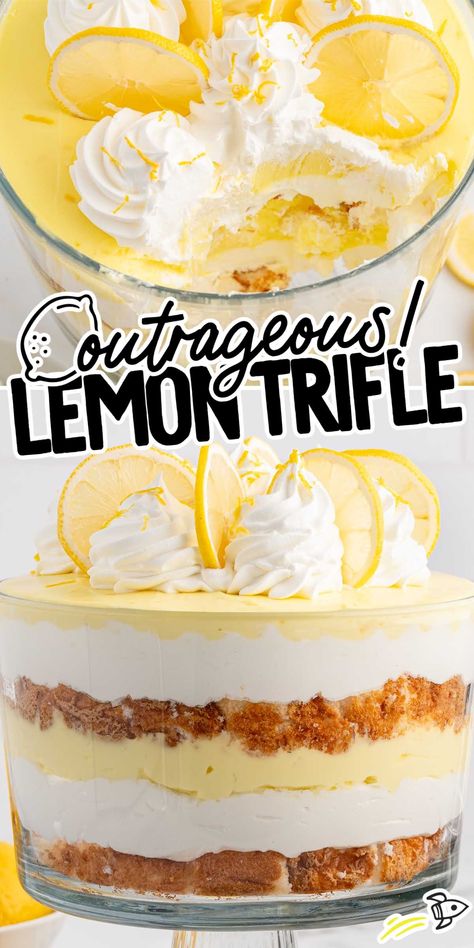 Lemon Blueberry Trifle, Lemon Trifle, Lemon Angel Food Cake, Bake Sweets, Bbq Salads, Layered Dessert, Mixer Recipes, Ice Cream Maker Recipes, Trifle Desserts