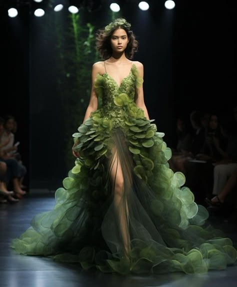 Nature Inspired Fashion, Us Fashion, Nature Dress, Fairy Fashion, Tips For Women, Women Over 50, Couture Gowns, Fantasy Fashion, Beautiful Gowns