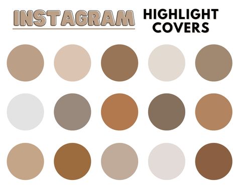 Neutral Minimalist Instagram Highlight Covers, Editable Instagram Story Covers, Boho Instagram Story Covers, Brown Beige Solid Covers, Canva Instagram Story Covers, Minimalist Instagram, Boho Instagram, Pretty Planners, Instagram Highlight Covers, Perfect Planner, Neutral Minimalist, Brown Highlights, Etsy Instagram