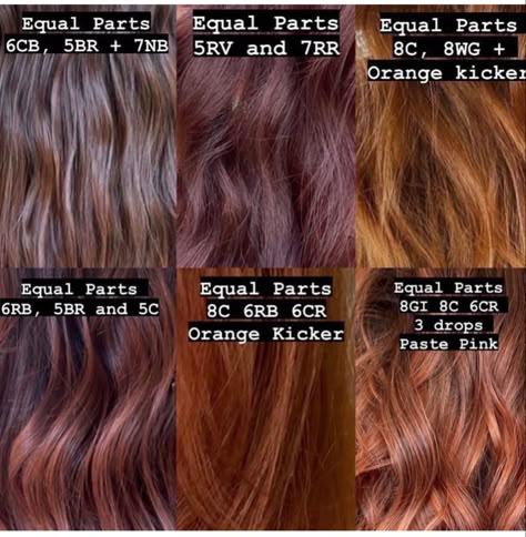 Copper Hair Formula, Natural Red Hair Color, Redken Color Formulas, Red Hair Formulas, Redken Shade, Red Copper Hair, Redken Products, Redken Formulas, Hair Stylist Tips